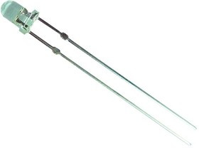 OVL-3324-REEL, Светодиод, Зеленый, Сквозное Отверстие, T-1 (3mm), 30 мА, 3.2 В, 520 нм