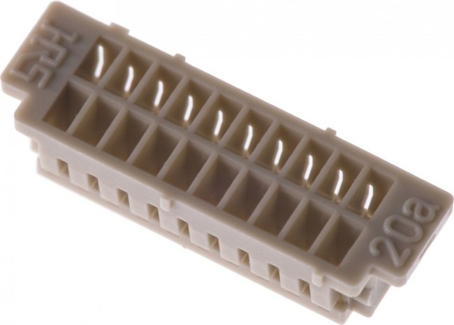 DF13-20DS-1.25C, Headers &amp; Wire Housings 1.25MM RECEPT HSNG 20P DUAL ROW CRIMP