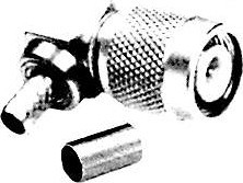 HYR-0210B (GT-210B) (TNC-7404B), Разъем TNC, штекер угловой, RG-59, обжим (Crimp)