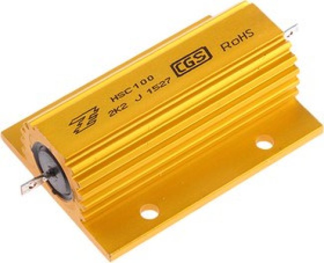 HSC1002K2J, 2.2k 100W Wire Wound Chassis Mount Resistor HSC1002K2J ±5%