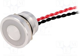 PS193P10Y01R12L, Переключатель: пьезоэлектрический, Пол: 2, SPST-NO, 0,2A/24ВAC