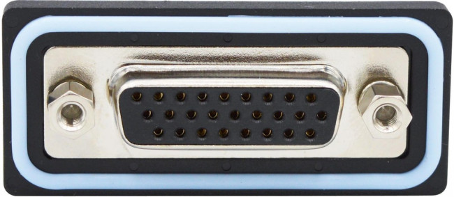 HDF-V26-213L051, HDF 26 Way Vertical Solder D-sub Connector Socket, 2.29mm Pitch, with 4-40 Boardlocks