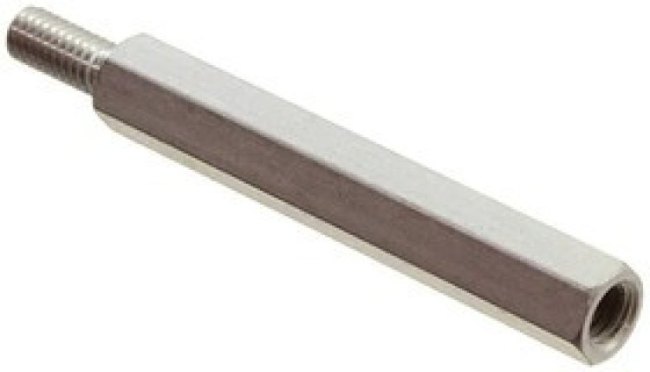M2168-3005-al, Standoffs & Spacers Metric Hex Male-Female Standoffs 6mm Hex X 49mm X M3 Thd M2168-3005-al, Standoffs & Spacers Metric Hex Male-Female Standoffs 6mm Hex X 49mm X M3 Thd