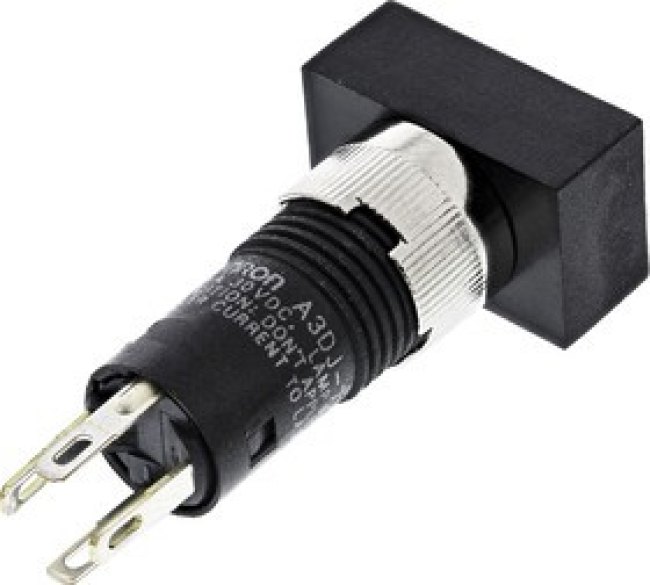 A3DJ-7121, Illuminated Push Button Switch, Latching, Panel Mount, 8mm Cutout, SPST A3DJ-7121, Illuminated Push Button Switch, Latching, Panel Mount, 8mm Cutout, SPST