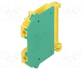 ZUG-4-PE, Соединитель: на рейку, 0,5-6мм2, Кол-во полюс: 1, клеммы: 2, TS35