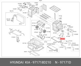 971718D210, Реле мотора отопителя
