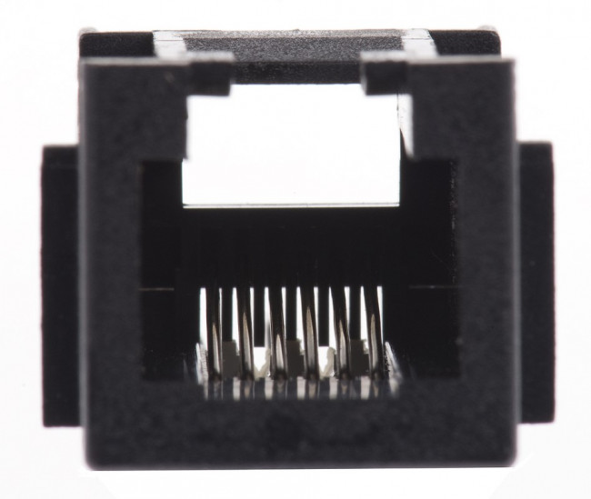 216548-1, Modular Connectors / Ethernet Connectors 1X1 6/6 PCB RJ25