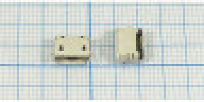 Разъем microUSB розетка, тип AB, контакты 5P2C, на плату, угловой, SMD, microUSB AB-5S