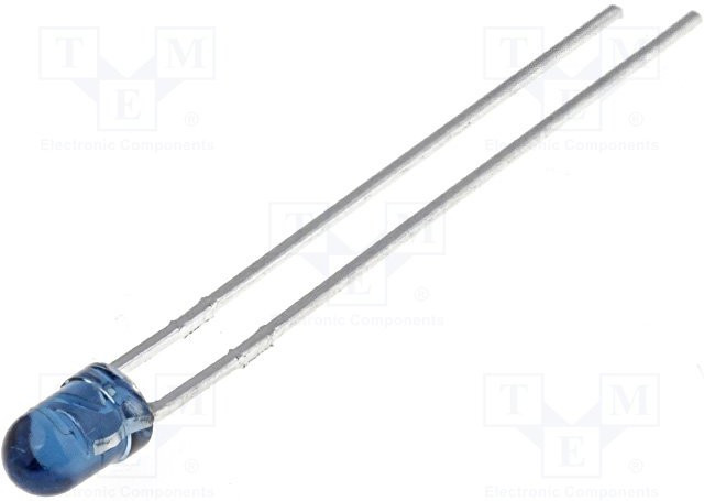 L-934SF4BT, ИК-передатчик, 3мм, 880нм, голубая, прозрачная, 7мВт, 30°, THT L-934SF4BT, ИК-передатчик, 3мм, 880нм, голубая, прозрачная, 7мВт, 30°, THT