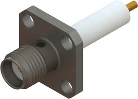 M83517/4-31005, RF Connectors / Coaxial Connectors SMA F FlangeMountCon 4 Hole (Candlestick)