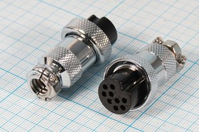 Гнездо микрофонное MIC20\ 9P\каб\М19\XS20JK9P- F[MS-DF-20-9]; №14543 гн мик MIC20\ 9P\каб\М19\\XS20JK9P- F[MS-DF-20-9]