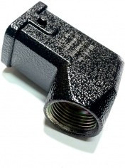 19370031640, Heavy Duty Power Connectors METAL HOOD HAN 3A 1 LVR LCKING