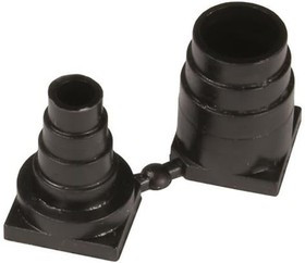 09670019968, D-Sub Tools &amp; Hardware DSUB PLASTIC GROMMET BLACK 15P-37P
