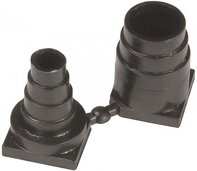 09670019968, D-Sub Tools &amp; Hardware DSUB PLASTIC GROMMET BLACK 15P-37P