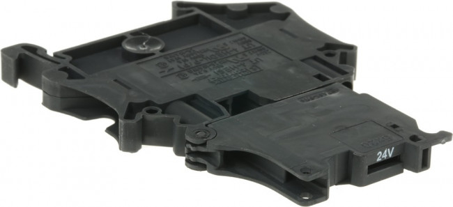 Клемма с держателем предохранителя UT 4-HESILED 24 (5X20) /6,2mm, винтовая, 2 присоед., 4(max 6)mm2, 6,3A, с индикатором 24V, черная Клемма с держателем предохранителя UT 4-HESILED 24 (5X20) /6,2mm, винтовая, 2 присоед., 4(max 6)mm2, 6,3A, с индикатором 24V, черная