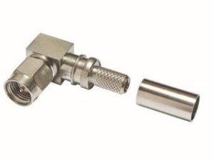 EZ-200-SM-RA-SS-X, RF Connectors / Coaxial Connectors SMA Male (plug), crimp connector, right angle, no braid trim EZ-200-SM-RA-SS-X, RF Connectors / Coaxial Connectors SMA Male (plug), crimp connector, right angle, no braid trim