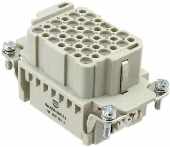 222S06M16, 6Position 2mm Pitch Female Crimp Contact CMM Connector with M16 Hardware 222S06M16, 6Position 2mm Pitch Female Crimp Contact CMM Connector with M16 Hardware