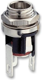 JR1819-ROHS (PSG01769), Разъем Питания DC, Гнездо, 500 мА, 2.1 мм, Монтаж в Панель, Быстрое Соединен