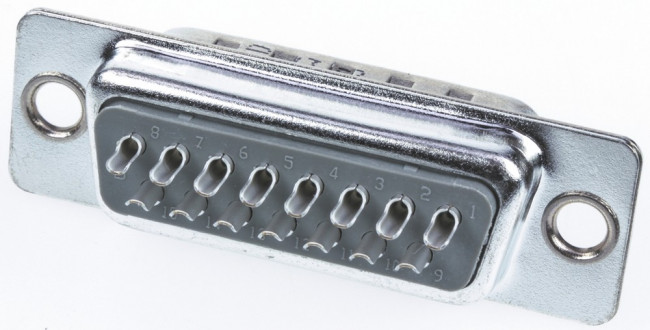 09672155615, D-Sub Standard Connectors D SUB MA STAMPED SOLDER CUP 15 AU2