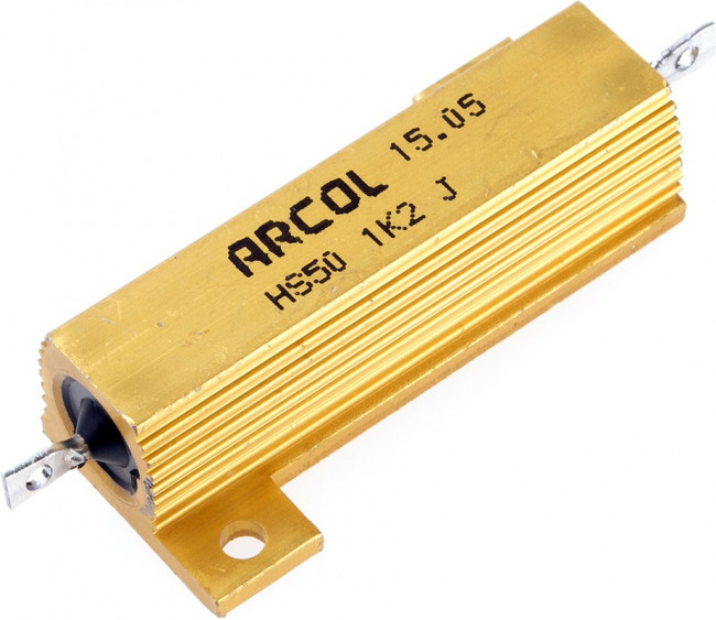 HS50 1K2 J, Wirewound Resistors - Chassis Mount 50W 1200 Ohms 5%