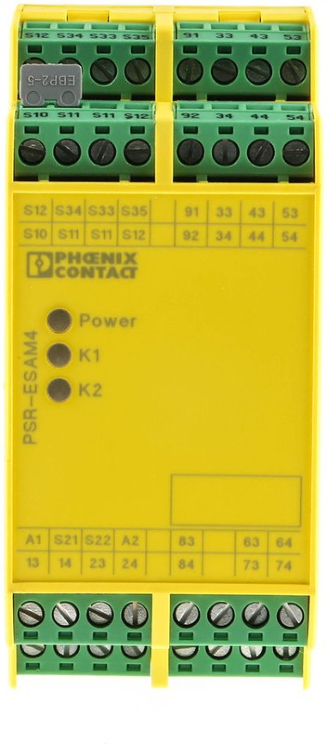 PSR-SCP-24UC/ ESAM4/8X1/1X2, Реле безопасности, 24 В, 8PST-NO, SPST-NC, Серия PSR, DIN-рейка, 6 А, Винт