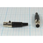 Разъем микрофонный miniXLR розетка, контакты 6P, монтаж на кабель, B8.5, MC981-6P