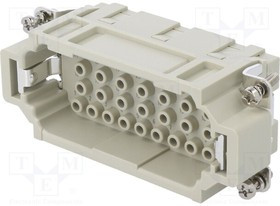 D16B-TE-4G-PG21, Корпус: для разъемов HDC, размер D16B, на провод, прямой, PG21