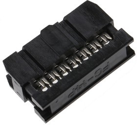 14-Way IDC Connector Socket for Cable Mount, 2-Row