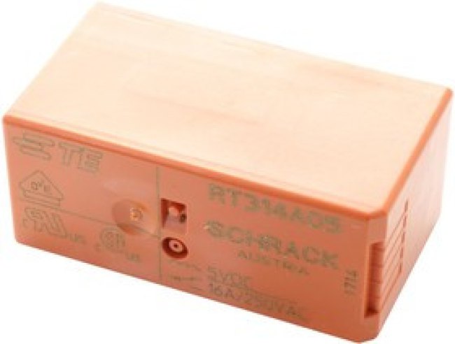 7-1393239-8, PCB Power Relay RT 1CO 16A DC 5V 62Ohm