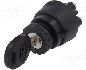 K3-33C1-07, Переключатель замок для РЭА, 3, Алгоритм раб ON-OFF-ON-(ON)