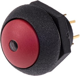 LP9-31231F21, Illuminated Push Button Switch, Momentary, Panel Mount, SPDT, Red LED, 28V dc, IP68S