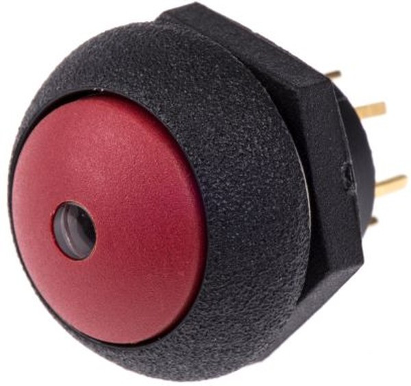 LP9-31231F21, Illuminated Push Button Switch, Momentary, Panel Mount, SPDT, Red LED, 28V dc, IP68S LP9-31231F21, Illuminated Push Button Switch, Momentary, Panel Mount, SPDT, Red LED, 28V dc, IP68S