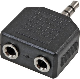 PSG08552, Переходник разъема, Стерео - 3.5мм, 2 вывод(-ов), Гнездо, Стерео - 3.5мм, 1 вывод(-ов), Штекер
