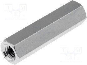 TFF-M3X20/DR113, Дистанцирующая стойка с резьбой, Внутр.резьба M3, 20мм, латунь