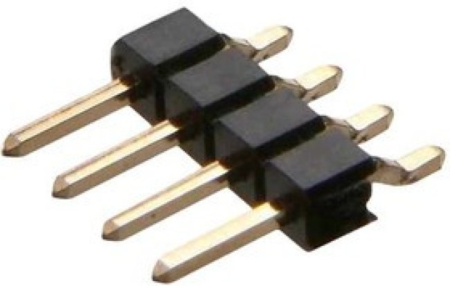 M22-5330205, Headers &amp; Wire Housings 2 PIN SIL HORIZONTAL GOLD PIN HEADER
