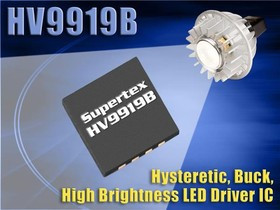 HV9919BK7-G, LED Driver 1500uA Supply Current 8-Pin DFN EP T/R