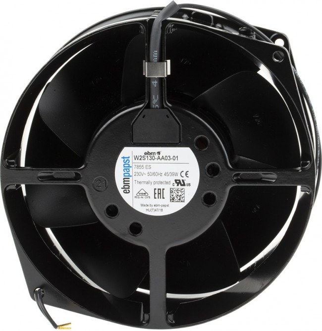 W2S130-AA03-01, W2S130 Series Axial Fan, 230 V ac, AC Operation, 340m³/h, 39W, 310mA Max, 150 x 55mm W2S130-AA03-01, W2S130 Series Axial Fan, 230 V ac, AC Operation, 340m³/h, 39W, 310mA Max, 150 x 55mm