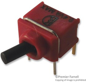 2US1T1A1M6RE, Рычажный переключатель, Вкл.-Вкл., SPDT, Без Подсветки, Серия 2US1, Сквозное Отверстие, 100 мА