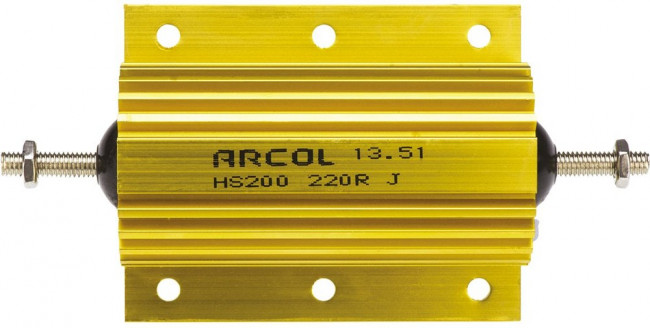 HS200 220R J, Wirewound Resistor 200W, 220Ohm, 5%