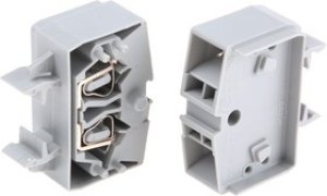Miniature terminal block, spring-clamp connection, 0.08-2.5 mm², 1 pole, 24 A, 8 kV, gray, 264-721 Miniature terminal block, spring-clamp connection, 0.08-2.5 mm², 1 pole, 24 A, 8 kV, gray, 264-721