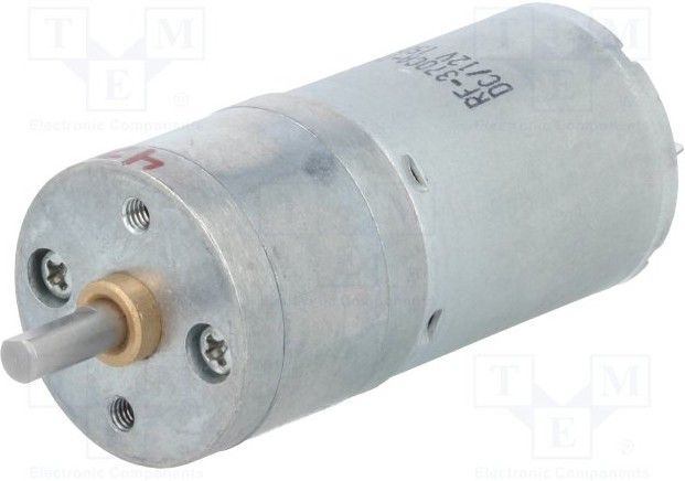 3253, Двигатель: DC, с редуктором, LP, 12ВDC, 1,1А, Ось: D профиль, 47: 1