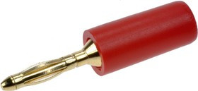 25.203.1, Штекер на кабель 2мм красный 10А (OBSOLETE)