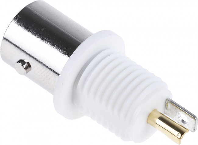 5-1634504-2, Разъем РЧ / Коаксиальный, BNC Коаксиальный, Прямое Гнездо с Гайкой, Пайка, 75 Ом