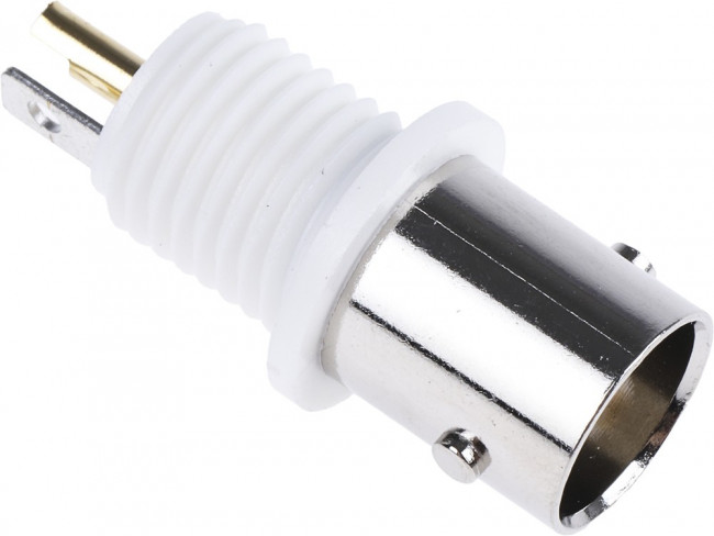 5-1634504-2, Разъем РЧ / Коаксиальный, BNC Коаксиальный, Прямое Гнездо с Гайкой, Пайка, 75 Ом