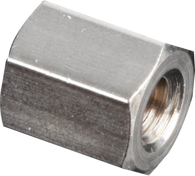 R40-1000802, Standoffs &amp; Spacers M4 x 8mm HEX SPACER BRASS 7mm A/F