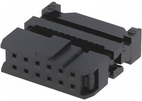 T812112A101CEU, Вилка; IDC; "мама"; PIN: 12; IDC; на шлейф; 1,27мм; позолота