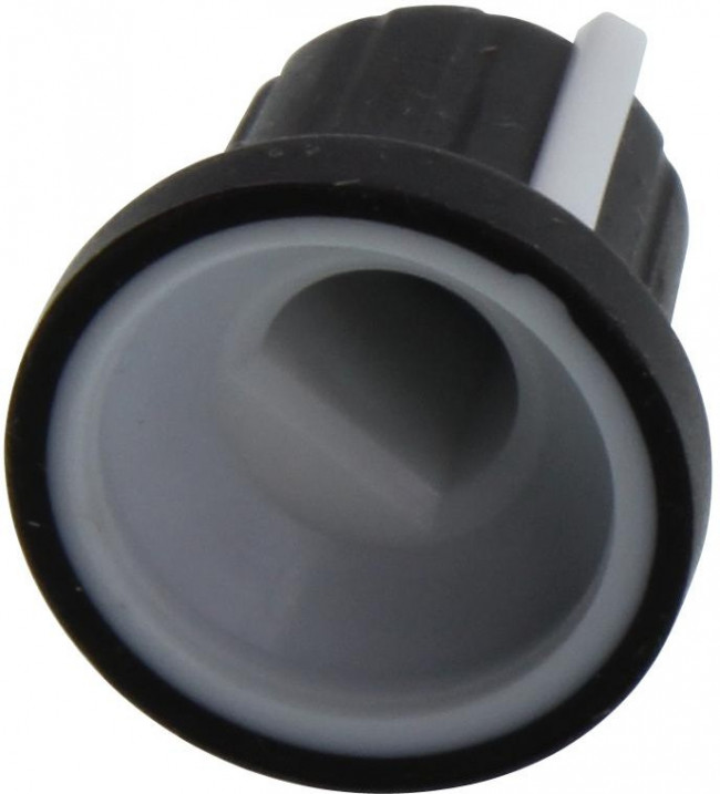 1101, CONTROL KNOB, TPE, D-SHAFT, 16MM