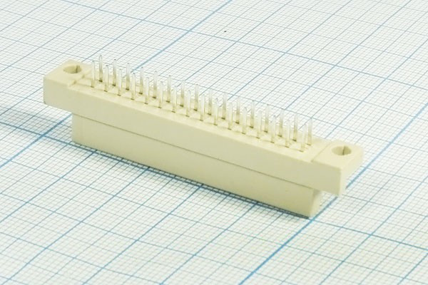 Разъем (прямоугольный соединитель) DIN41612 розетка, шаг P2.54, контакты 32HP[A+B], на плату