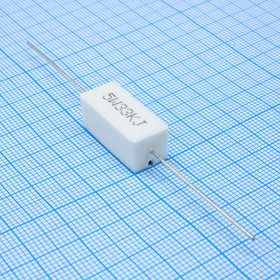 SQP50033KJBP, (SQP 5W 33K 5%), Резистор керамический цементный аксиальный (SQP) 5Вт 33кОм +5%
