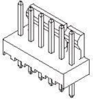 22-04-2041, Headers &amp; Wire Housings KK 100 Hdr Flat 04 Ckt W/VOID TIN